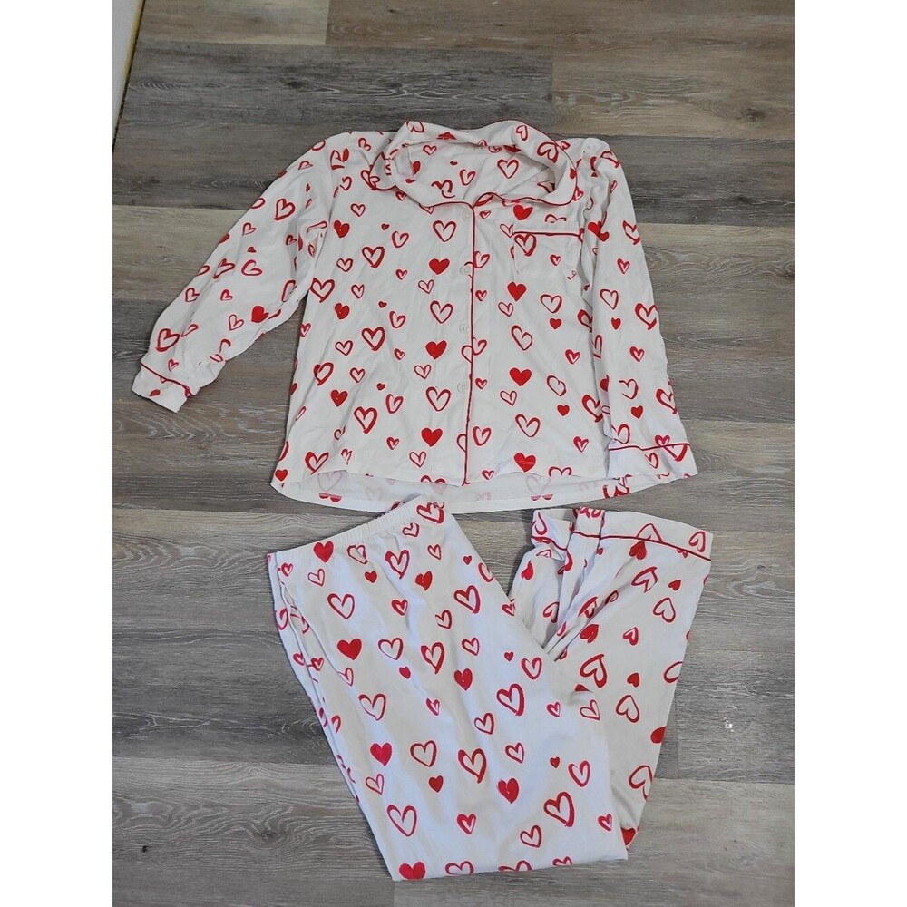 Organic Cotton Bedhead Pajamas Love Is In The Air 2x Set Stretch Cozy